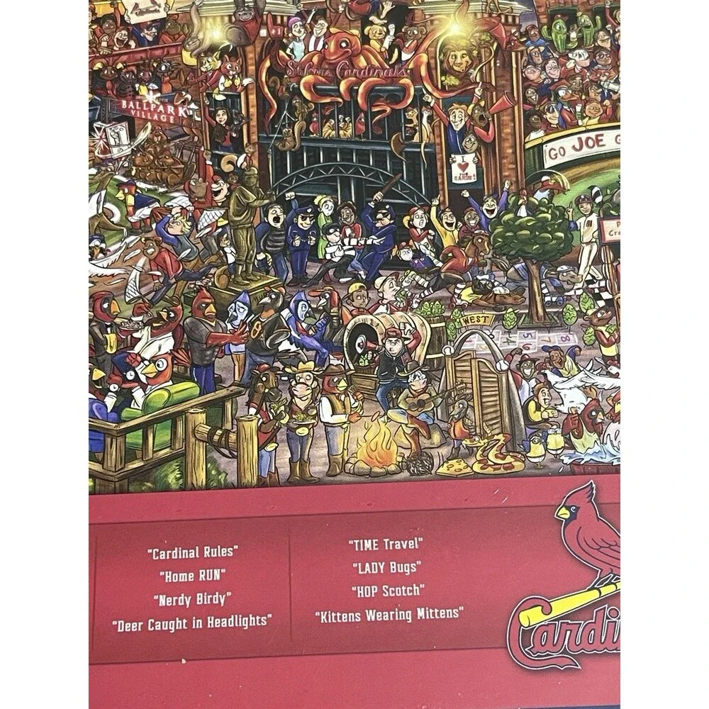 St Louis Cardinals 500 Piece Puzzle Search Puzzle Can You Find Joe NEW Sealed